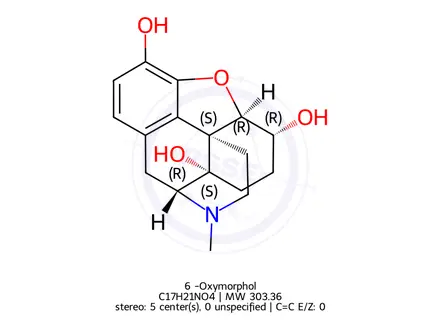 Chemical structure of 6β-Oxymorphol
