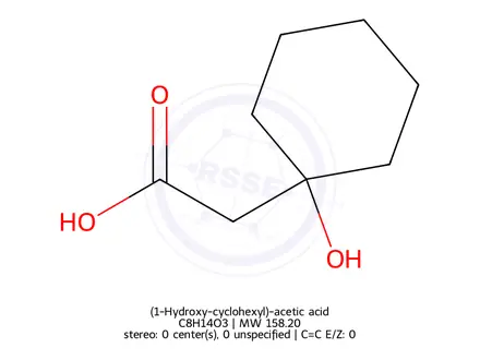 Chemical structure of (1-Hydroxy-cyclohexyl)-acetic acid