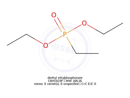 Chemical structure of diethyl ethylphosphonate