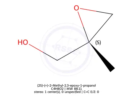 Chemical structure of (S)-(2-methyloxiran-2-yl)methanol