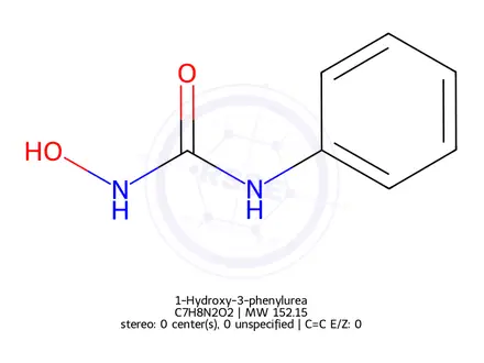 Chemical structure of 1-Hydroxy-3-phenylurea