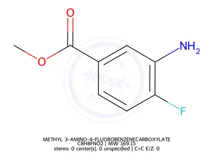 Chemical structure of METHYL 3-AMINO-4-FLUOROBENZENECARBOXYLATE