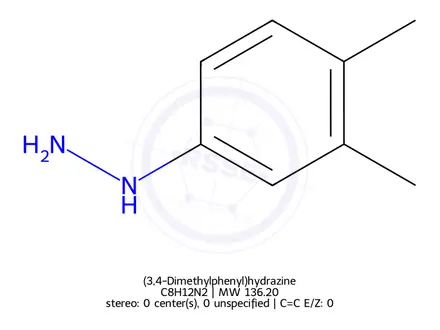 Chemical structure of (3,4-Dimethylphenyl)hydrazine