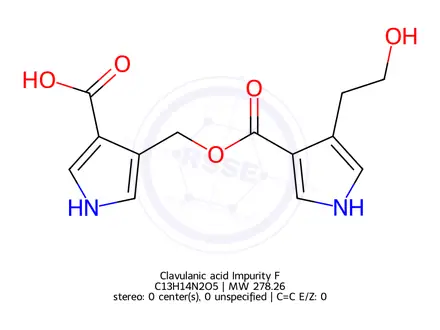 Chemical structure of Clavulanic acid Impurity F