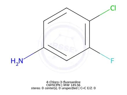 Chemical structure of 4-Chloro-3-fluoroaniline