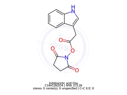 Chemical structure of Indoleacetic acid-Osu
