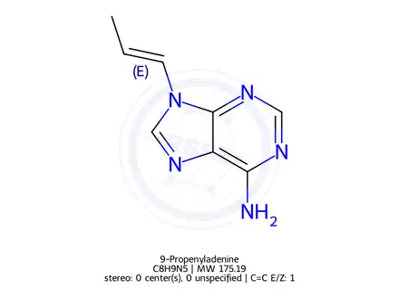 Chemical structure of 9-Propenyladenine