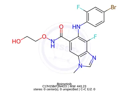 Chemical structure of Binimetinib
