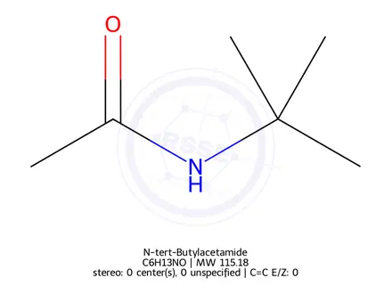 Chemical structure of N-tert-Butylacetamide