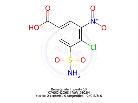 Chemical structure of Bumetanide Impurity 10