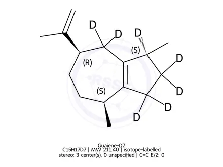 Chemical structure of α-Guaiene-D7