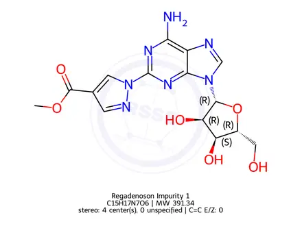 Chemical structure of Regadenoson Impurity 1