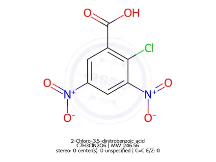 Chemical structure of 2-Chloro-3,5-dinitrobenzoic acid