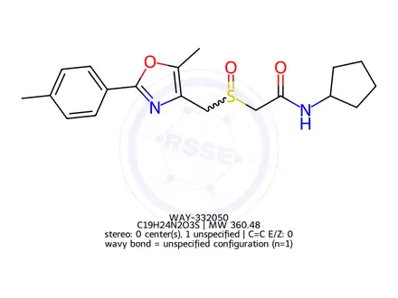 Chemical structure of WAY-332050