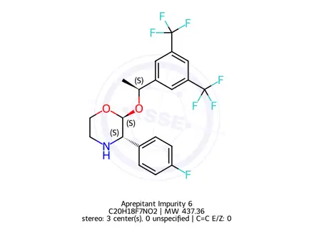 Chemical structure of Aprepitant Impurity 6