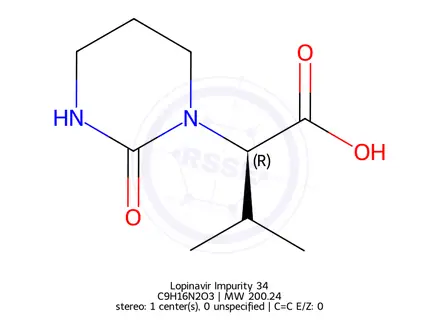 Chemical structure of Lopinavir Impurity 34