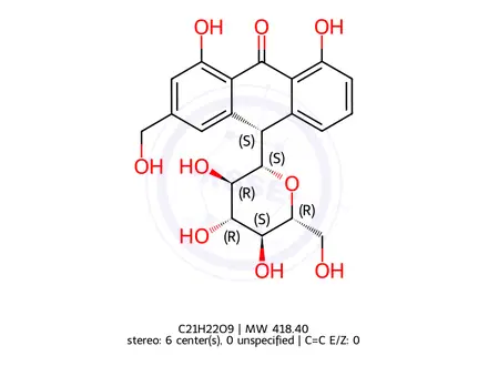 Chemical structure of Aloin