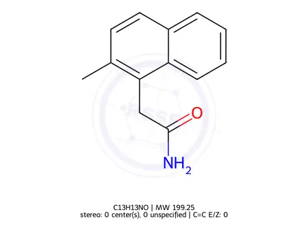 Chemical structure of 2-Methyl-1-naphthyl Acetamide
