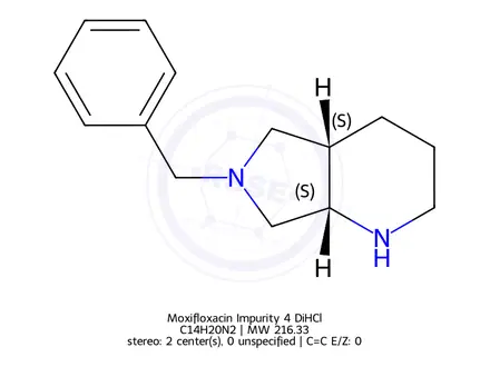 Chemical structure of Moxifloxacin Impurity 63