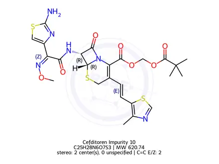 Chemical structure of Cefditoren Impurity 10