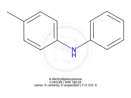 Chemical structure of 4-Methyldiphenylamine