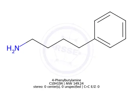 Chemical structure of 4-Phenylbutylamine