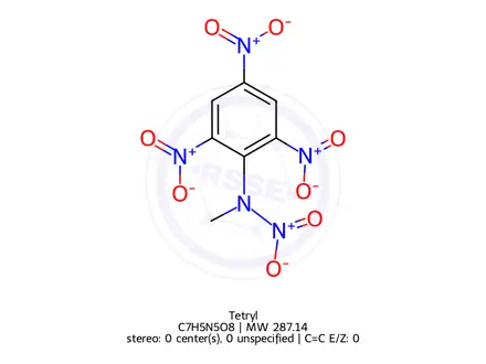 Chemical structure of Tetryl