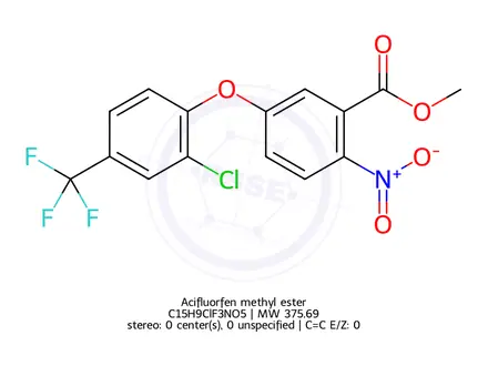Chemical structure of Acifluorfen methyl ester