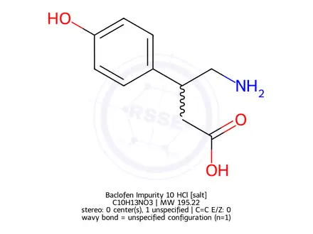 Chemical structure of Baclofen Impurity 10 HCl