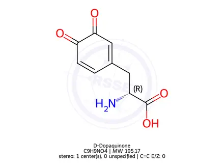 Chemical structure of D-Dopaquinone