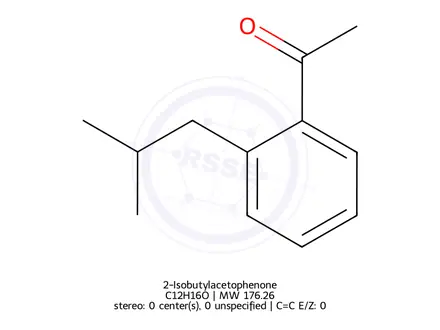 Chemical structure of 2-Isobutylacetophenone