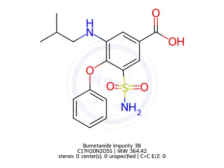 Chemical structure of Bumetanide Impurity 38