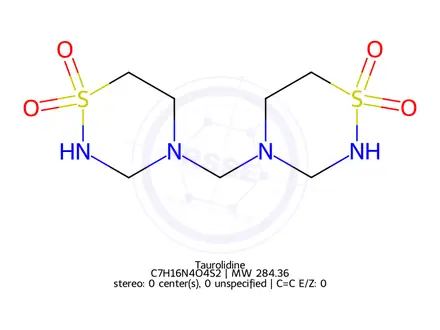 Chemical structure of Taurolidine