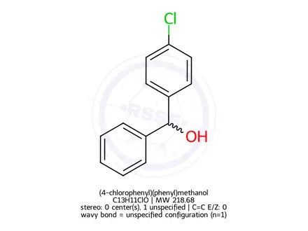 Chemical structure of (4-chlorophenyl)(phenyl)methanol