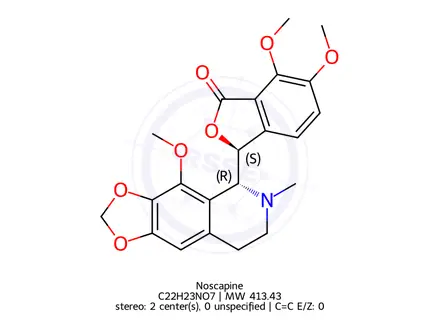 Chemical structure of Noscapine