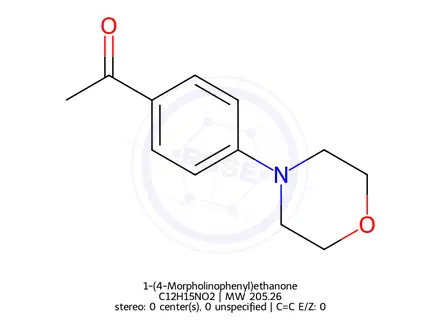 Chemical structure of 1-(4-Morpholinophenyl)ethanone