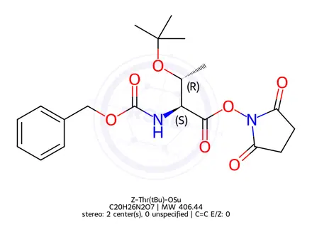 Chemical structure of Z-Thr(tBu)-OSu