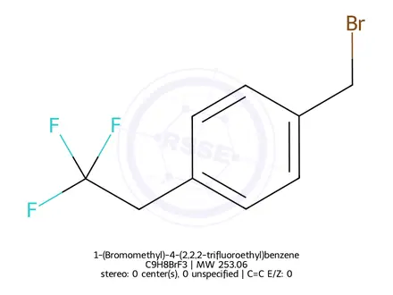 Chemical structure of 1-(Bromomethyl)-4-(2,2,2-trifluoroethyl)benzene