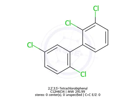 Chemical structure of 2,2',3,5'-Tetrachlorobiphenyl
