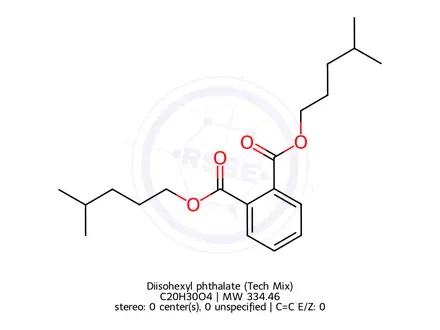 Chemical structure of Bis(4-methylpentyl)phthalate