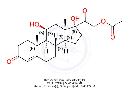 Chemical structure of Hydrocortisone Impurity C(EP)