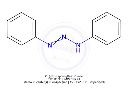 Chemical structure of (1E)-1,3-Diphenyltriaz-1-ene