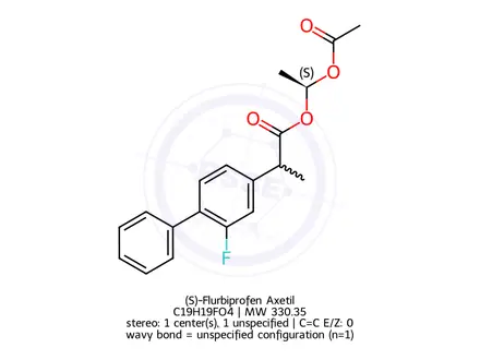 Chemical structure of (S)-Flurbiprofen Axetil