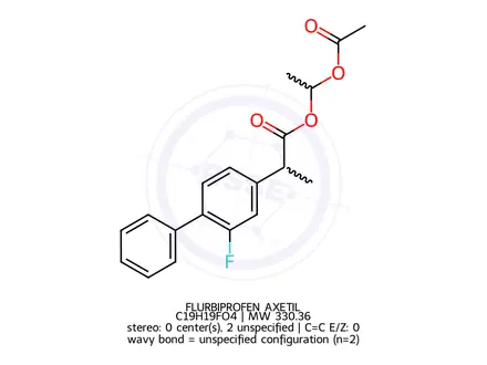 Chemical structure of FLURBIPROFEN AXETIL
