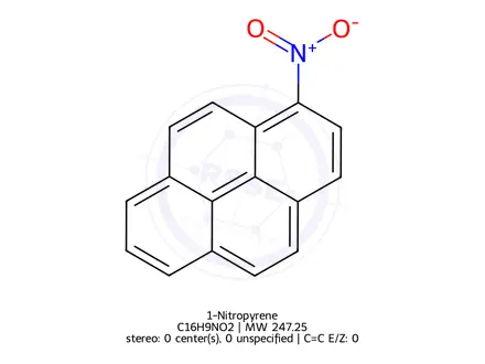 Chemical structure of 1-Nitropyrene