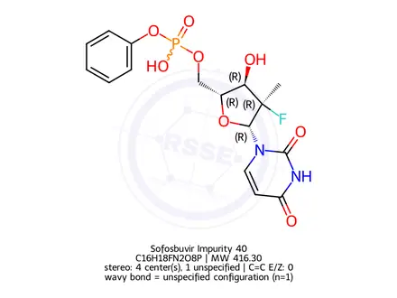 Chemical structure of Sofosbuvir Impurity 40