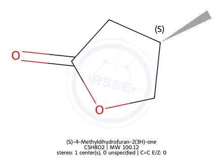 Chemical structure of (S)-4-Methyldihydrofuran-2(3H)-one