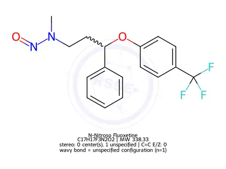 Chemical structure of N-Nitroso Fluoxetine