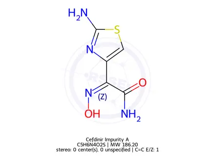 Chemical structure of Cefdinir Impurity A