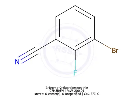 Chemical structure of 3-Bromo-2-fluorobenzonitrile